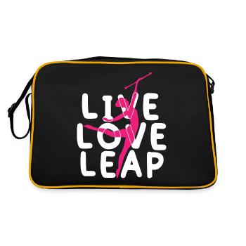Baton Twirler, Baton Twirling, Gymnastique - Sac Retro - noir/or - Dos