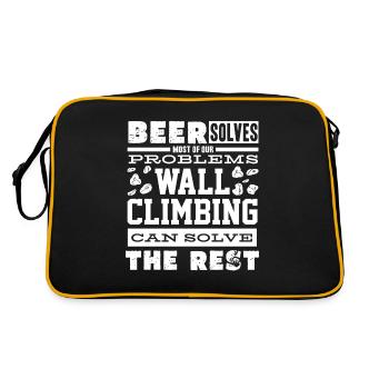 Wall climbers, wall climbers - Retro Bag - black/gold - Back