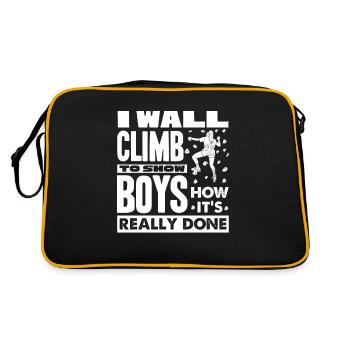 Wall climbers, wall climbers - Retro Bag - black/gold - Back