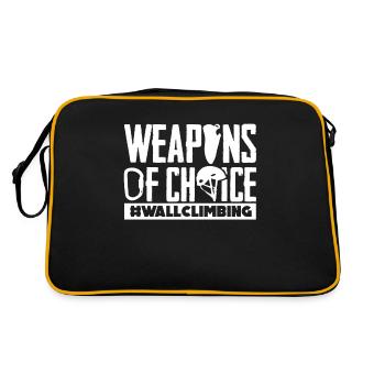 Wall climbers, wall climbers - Retro Bag - black/gold - Back