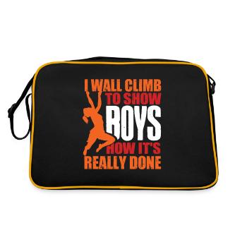 Wall climbers, wall climbers - Retro Bag - black/gold - Back