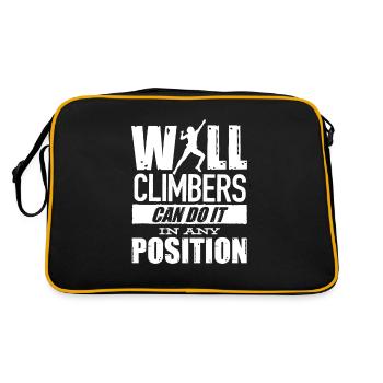 Wall climbers, wall climbers - Retro Bag - black/gold - Back