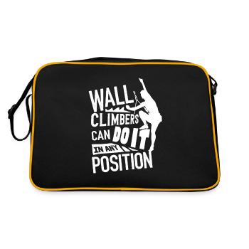 Wall climbers, wall climbers - Retro Bag - black/gold - Back