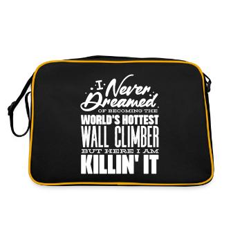 Wall climbers, wall climbers - Retro Bag - black/gold - Back