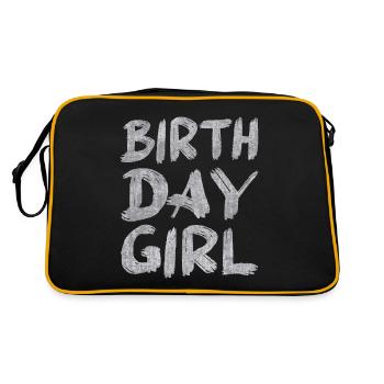 birthday girl - Retro Bag - black/gold - Back