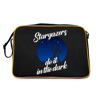 Star Gas, Cosmology, Astronomy - Binoculars - Retro Bag - black/gold - Back