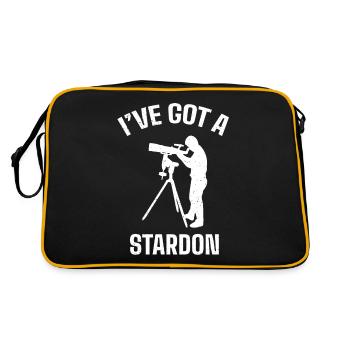 Star Gas, Cosmology, Astronomy - Binoculars - Retro Bag - black/gold - Back
