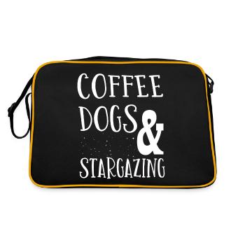Star Gas, Cosmology, Astronomy - Binoculars - Retro Bag - black/gold - Back