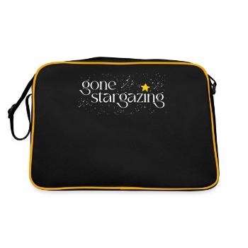 Astrophotography, astronomy, stargazing - Retro Bag - black/gold - Back