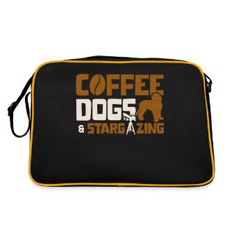 Astrophotography, astronomy, stargazing - Retro Bag - black/gold - Back