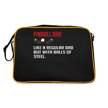 Joueur d’arcade de flipper - Sac Retro - noir/or - Dos