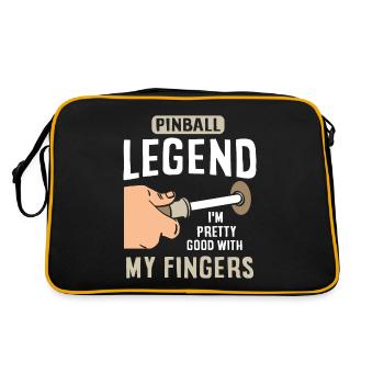 Joueur d’arcade de flipper - Sac Retro - noir/or - Dos