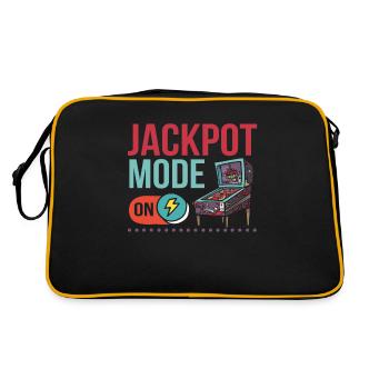 Joueur d’arcade de flipper - Sac Retro - noir/or - Dos