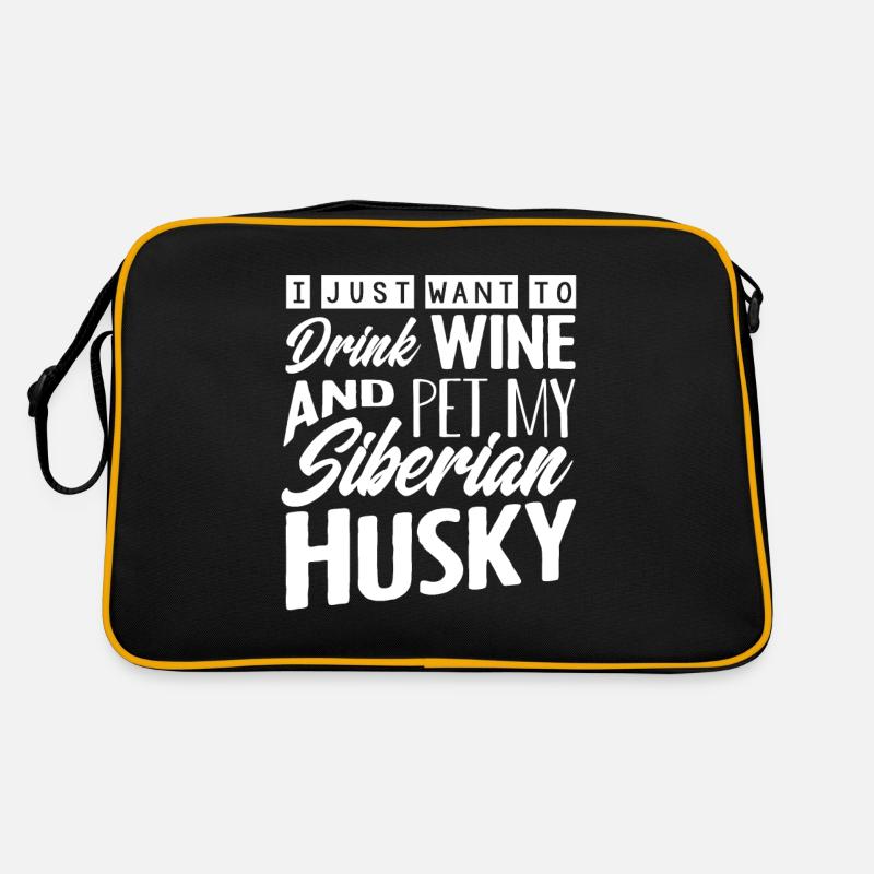 Siberian Husky Retro Bag