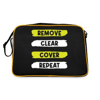 Carreleurs, carreleurs, carreleurs - Sac Retro - noir/or - Dos