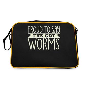 Vermiculture, lombricompost, vermifuge - Sac Retro - noir/or - Dos