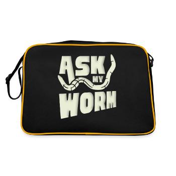 Vermiculture, lombricompost, vermifuge - Sac Retro - noir/or - Dos