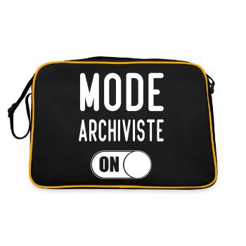 Mode on Cadeau et Archiviste - Sac Retro - noir/or - Dos