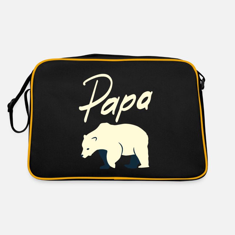 Papa ours Retro Tasche