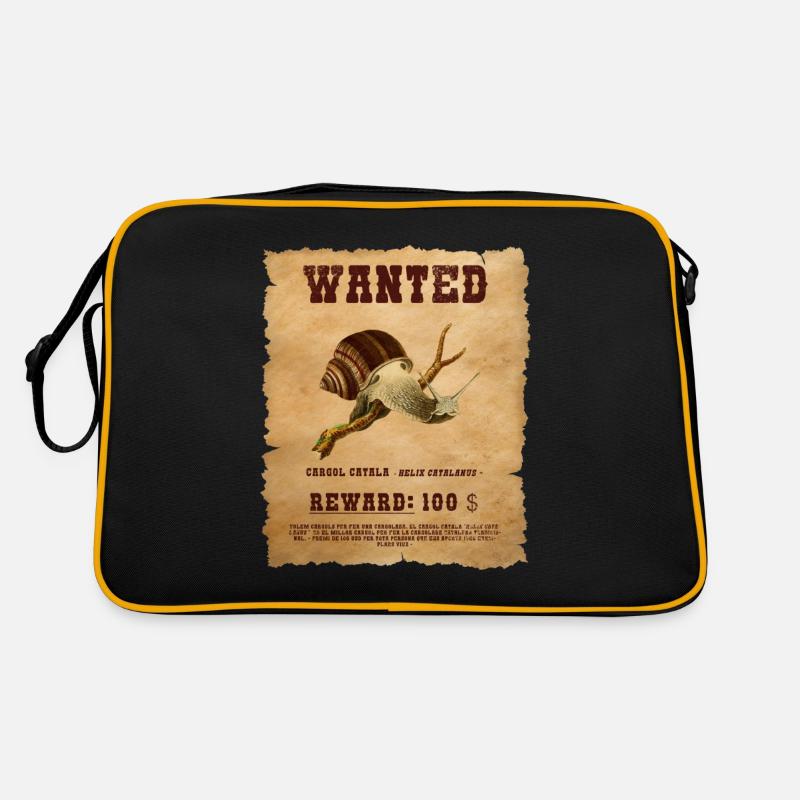 WANTED POSTER PAPIER CARGOL CATALA - Sac Retro - noir/or