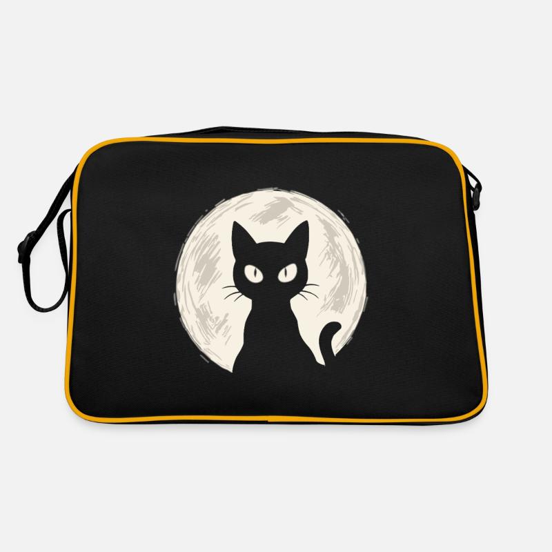 Chat dans la lune Sac Retro