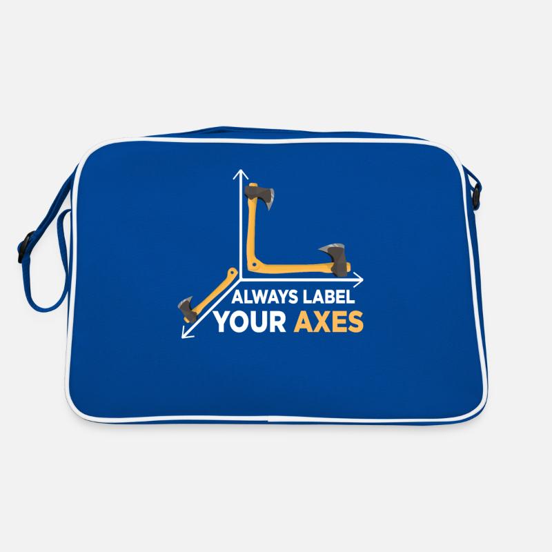 always label your axes Retro Tasche