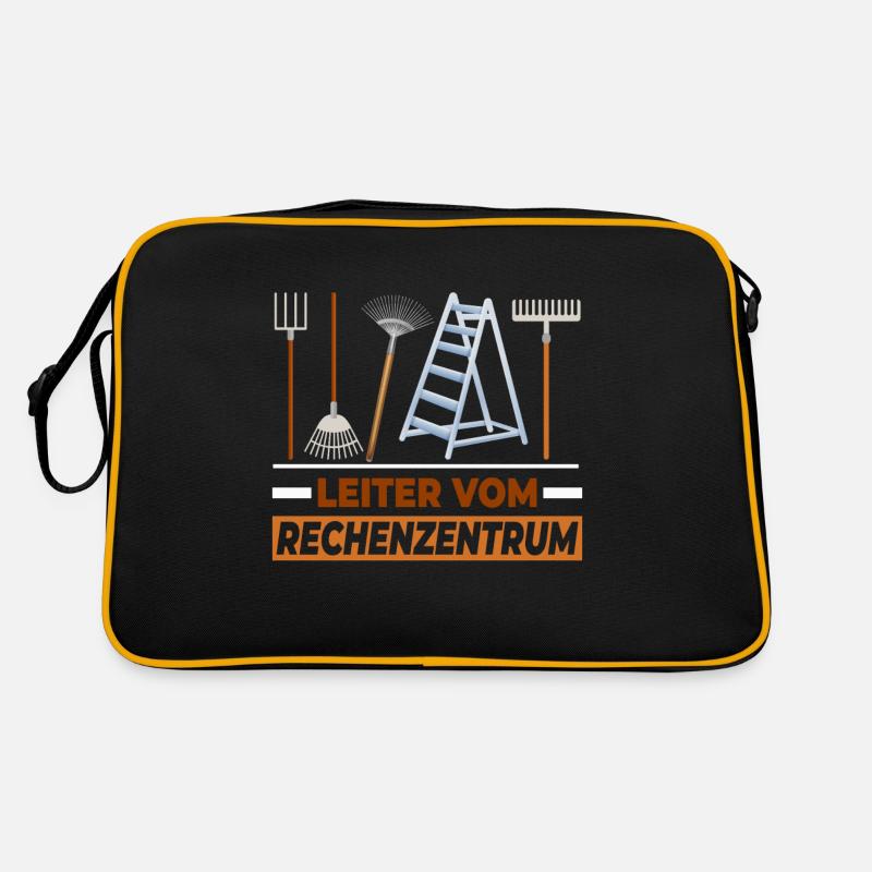 Leiter vom Rechenzentrum Gärtner Retro Tasche