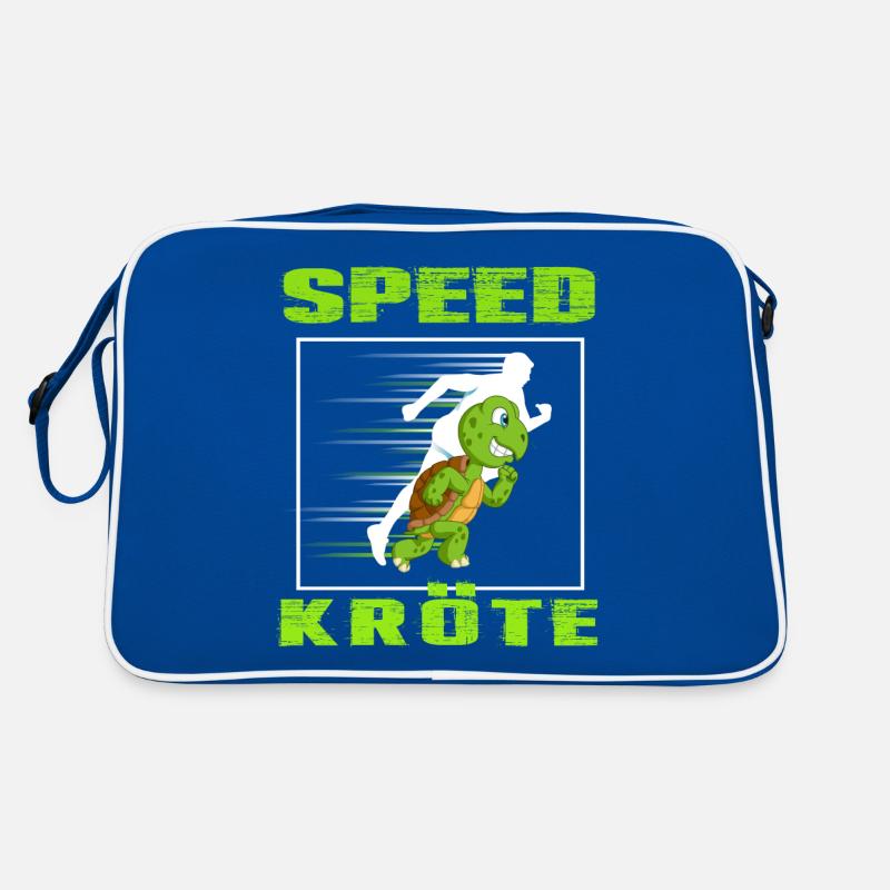 runner schildkröte speed kröte läuft leichtathlet Retro Tasche