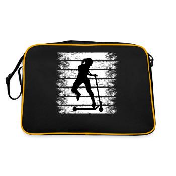 scooter stuntscooter scootergirl roller - Retro Bag - black/gold - Back