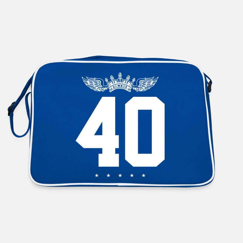 40 Couronne de numéros Sac Retro