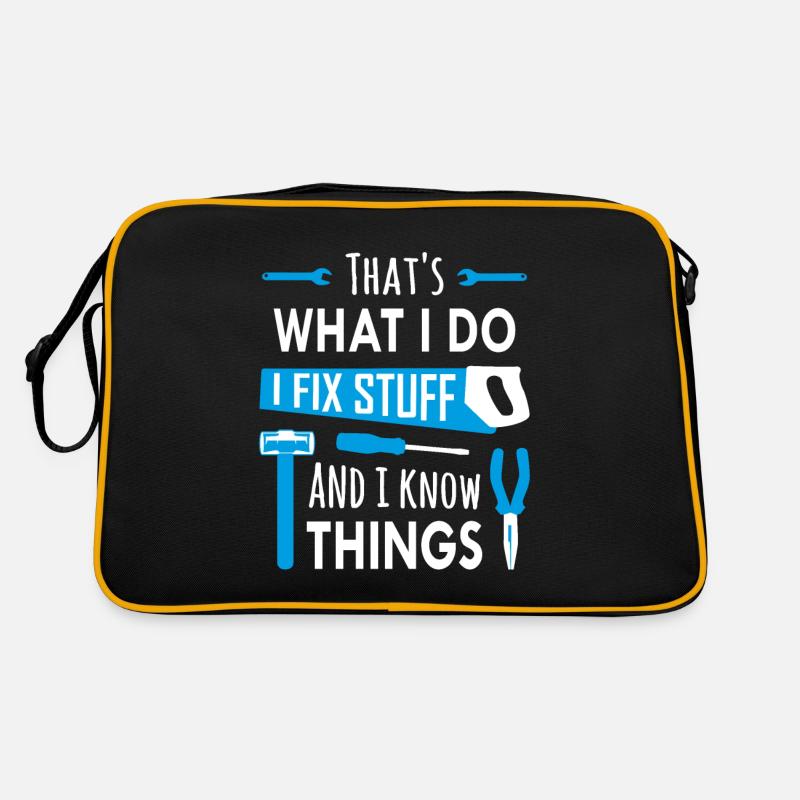 Je répare des choses et je sais des choses Sac Retro