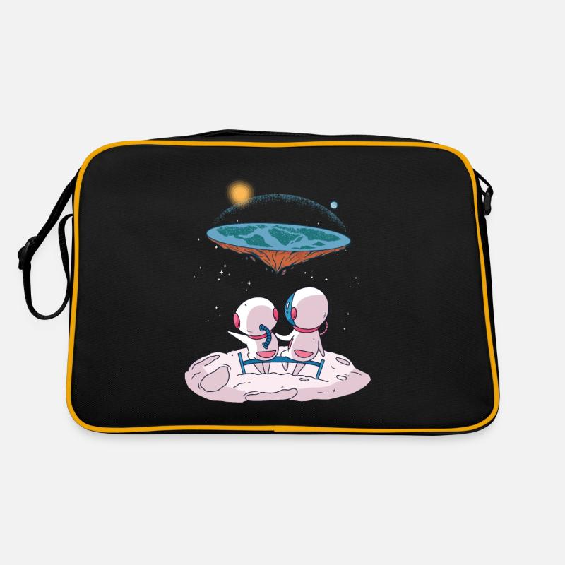 The earth is flat Retro Bag