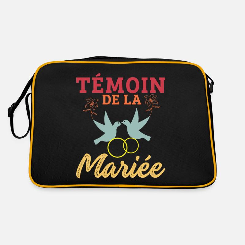 Témoin de la mariée Mariage copines evjf Equipe Sac Retro