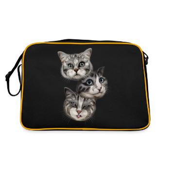 DES BISOUS - Sac Retro - noir/or - Dos