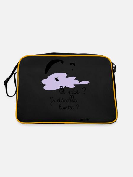 Body décolle bientot rose - Sac Retro - noir/or - Dos