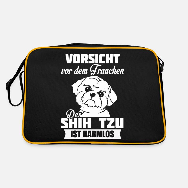 Shih Tzu - Retro Bag - black/gold
