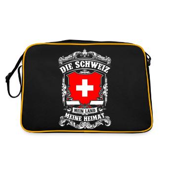 Die Schweiz - Mein Land - Meine Heimat - Retro Bag - black/gold - Back