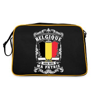 Belgique - Belgique - Belgium - Sac Retro - noir/or - Dos