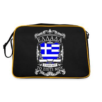Greece - Griechenland - Retro Bag - black/gold - Back