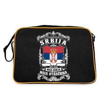 Srbija - Serbia - Serbien - Sac Retro - noir/or - Dos