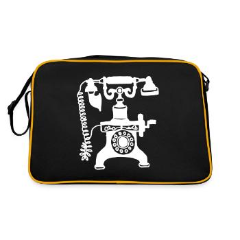 téléphone - Sac Retro - noir/or - Dos