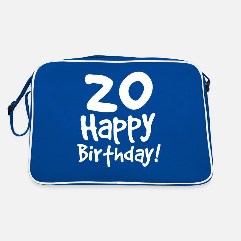 20. Geburtstag Retro Tasche
