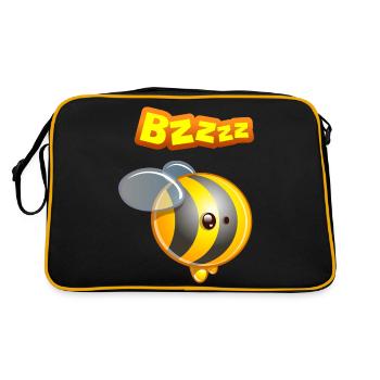 kawaii bee png - Retro Bag - black/gold - Back