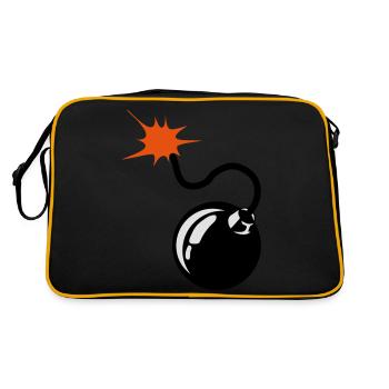 bombe meche bomb 9072 - Sac Retro - noir/or - Dos