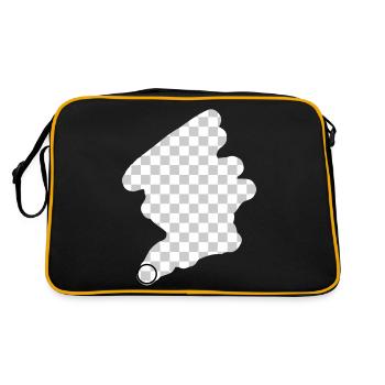 gomme photoshop - Sac Retro - noir/or - Dos