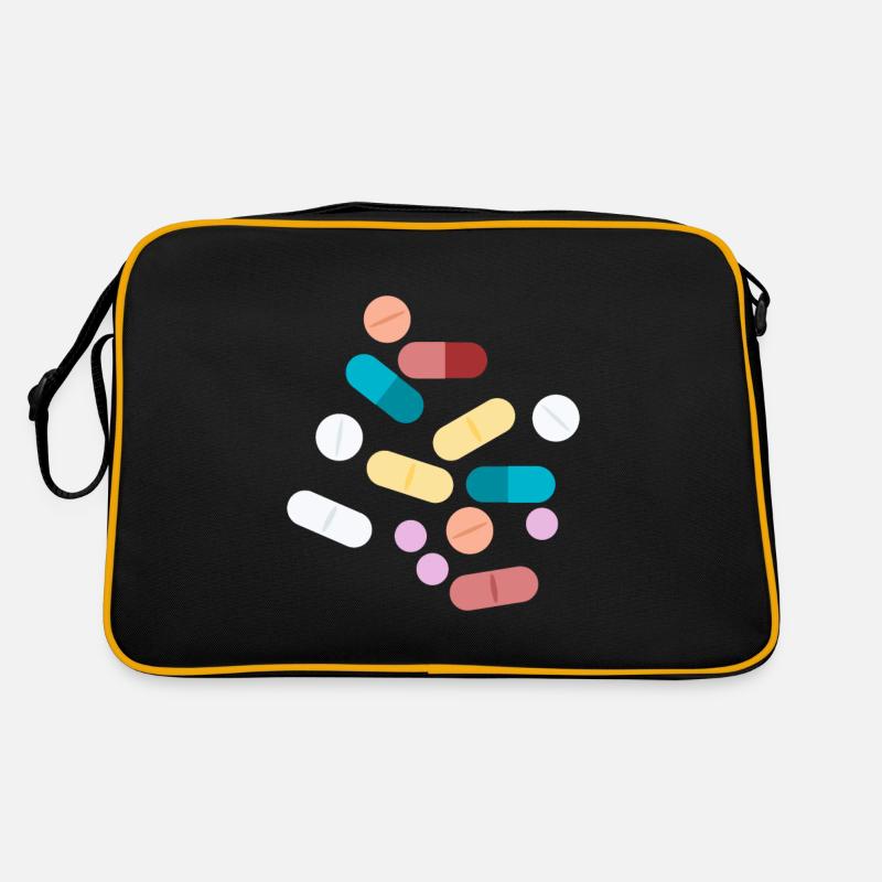 Farbige Pillen Retro Tasche