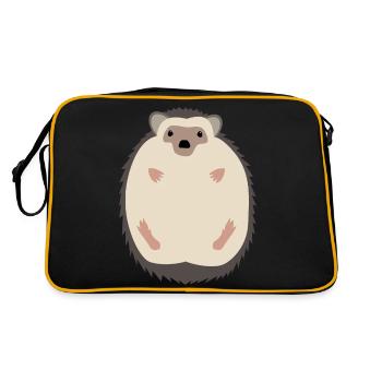 Igel - Retro Tasche - Schwarz/Gold - Hinten