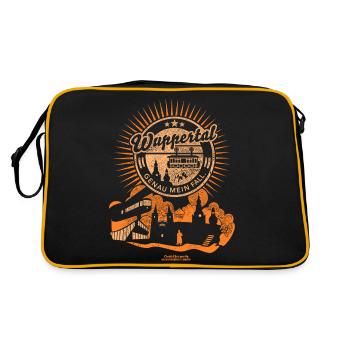 Wuppertal - Retro Tasche - Schwarz/Gold - Hinten