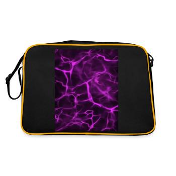 Résumé de marbre violet - Sac Retro - noir/or - Dos