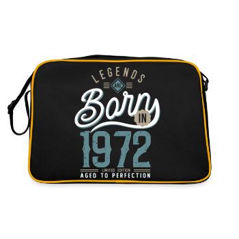 Legends are born in 1972 anniversary 51 years - Retro Bag - black/gold - Back